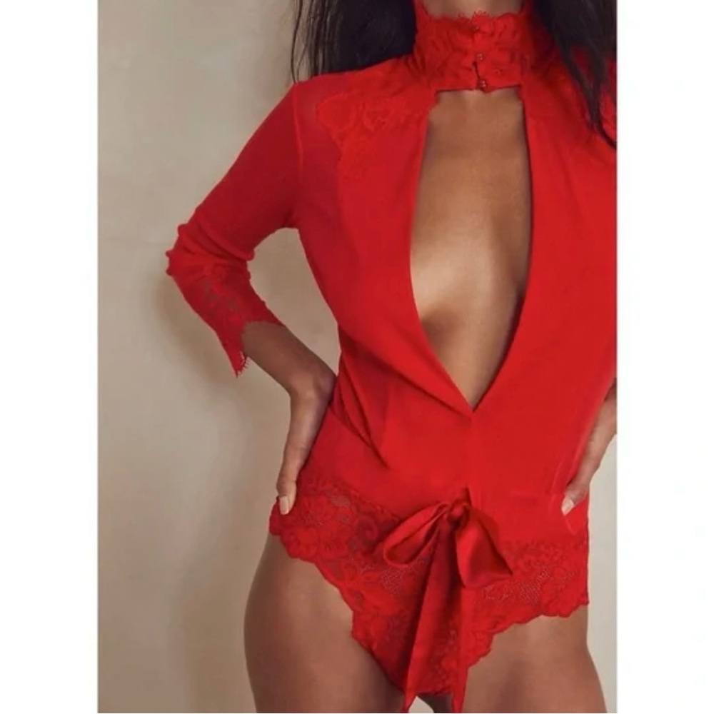 HAH x Free People Take HAH Bow Bodysuit - Picture 4 of 7